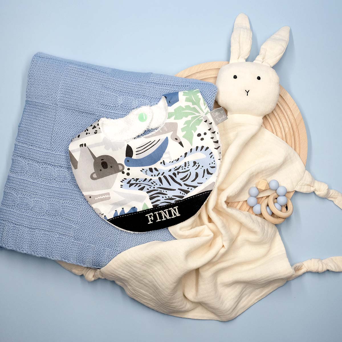 Handmade Cotton Bib (Animal Kingdom) - Hong Kong Artisan Crafted
