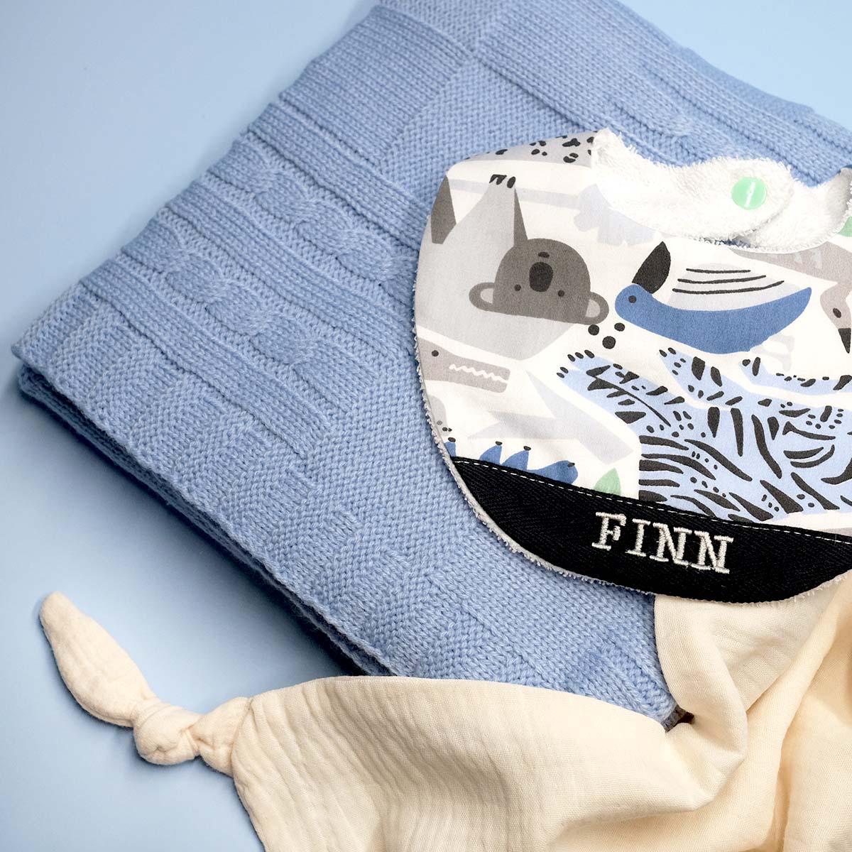 Handmade Cotton Bib (Animal Kingdom) - Hong Kong Artisan Crafted