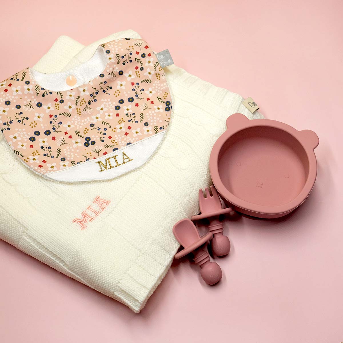 Handmade Cotton Bib  (Allure) - Hong Kong Artisan Crafted