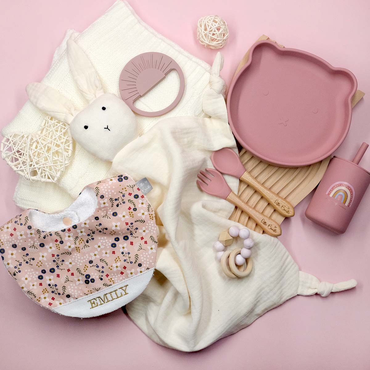 Handmade Cotton Bib  (Allure) - Hong Kong Artisan Crafted