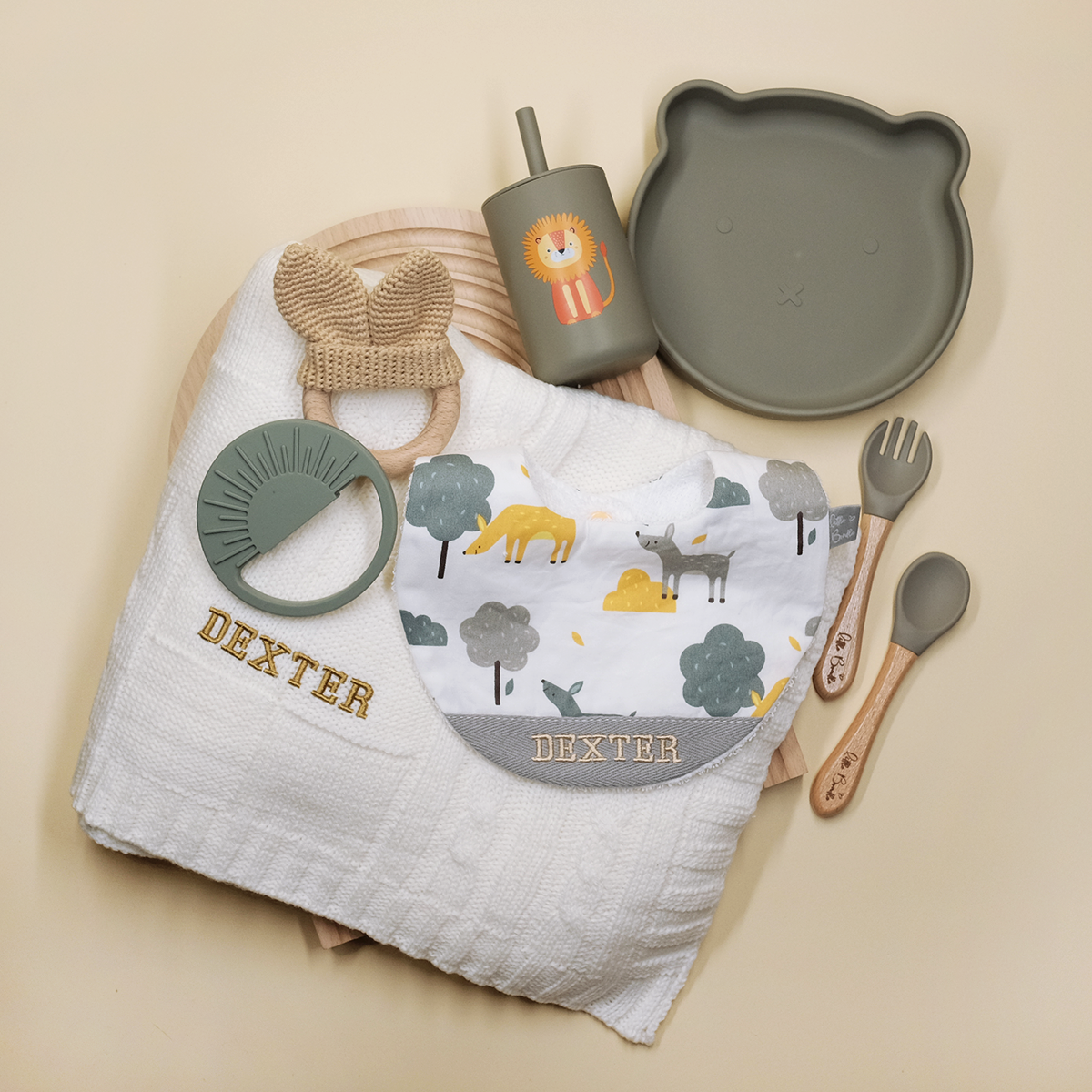 Handmade Cotton Bib (Foxie Forest) - Hong Kong Artisan Crafted