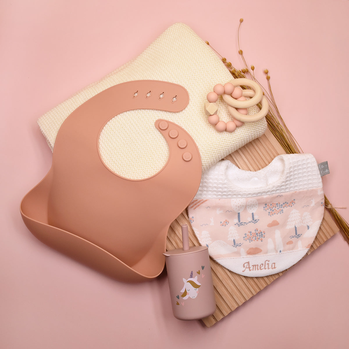 Handmade Cotton Bib (Japanese Garden x Multi with organic cotton) - Hong Kong Artisan Crafted